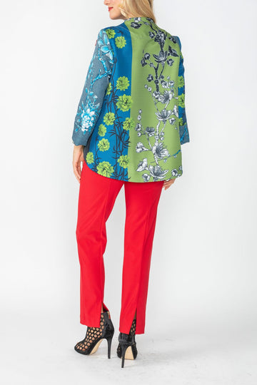 Red One Button Jacket